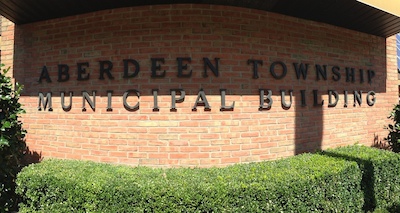 Aberdeen NJ Municipal court sign for DWI cases