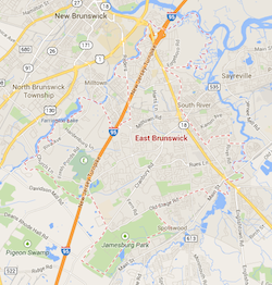 East Brunswick DWI Lawyer - map