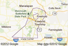 Map Of Freehold Nj 