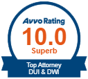 Avvo Rating 10.0 Superb DUI Attorney